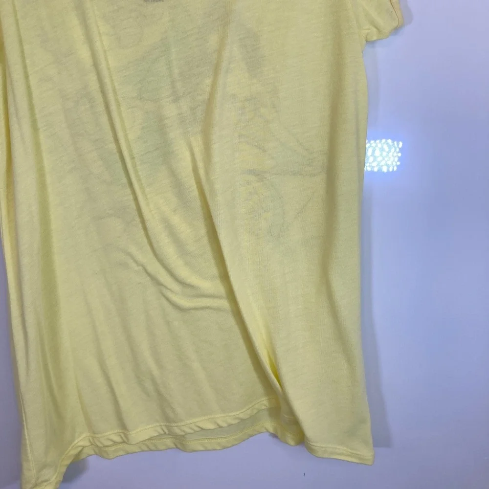 Beauty and the Beast Shirt YOUTH Sz XL Yellow Short Sleeve Glitter Disney